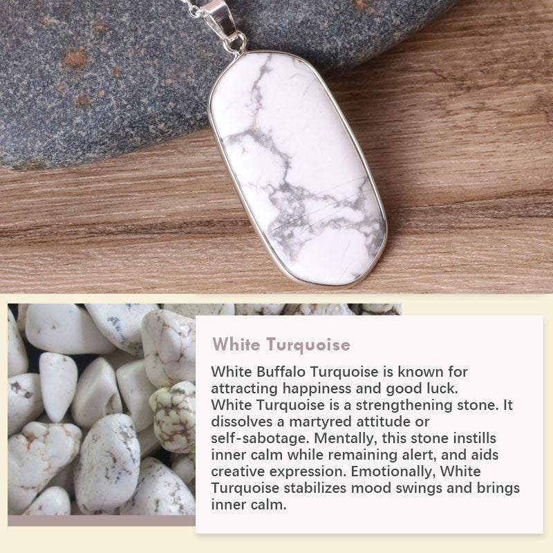 Collier en pierre de cristal naturel Olivenorma