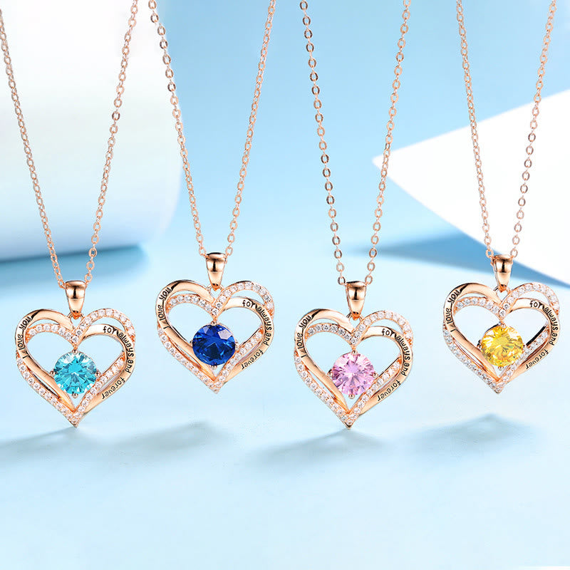 Olivenorma « Je t'aimerai toujours » – Collier cœur pierre de naissance Amour éternel - image 41