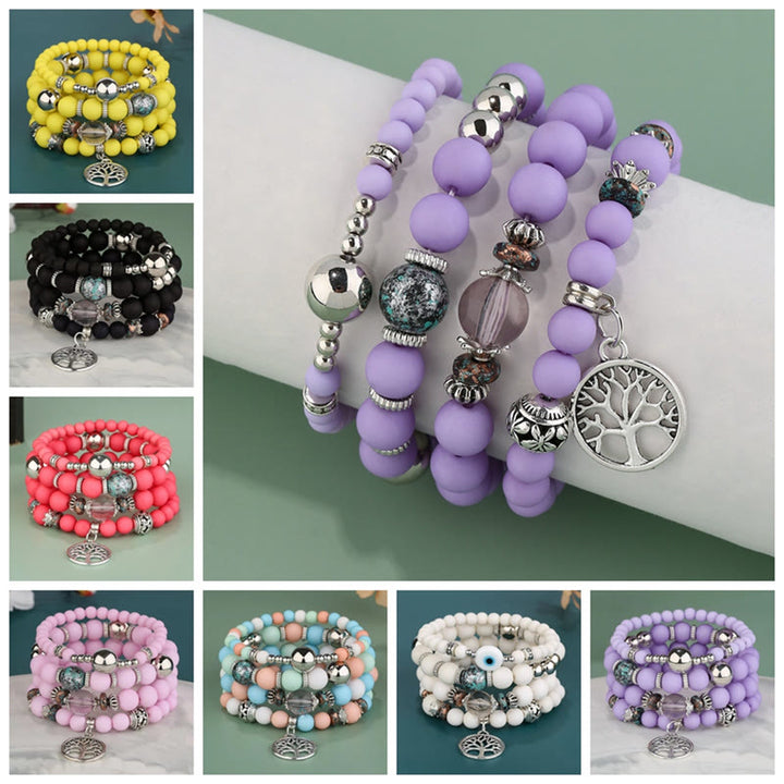Ensemble de bracelets en perles Olivenorma Bohême Arbre De Vie 