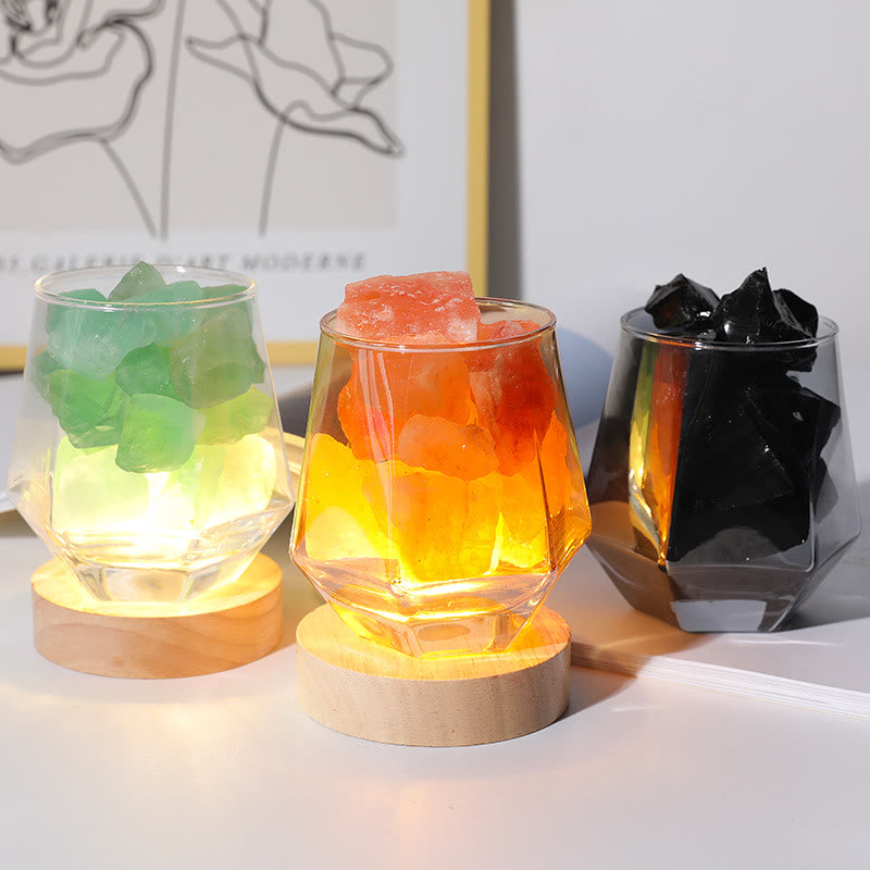 Lampes d'intérieur en pierre d'aromathérapie en cristal Olivenorma 