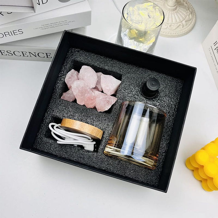 Coffret cadeau diffuseur sans flamme Olivenorma Lampe d'aromathérapie en cristal 