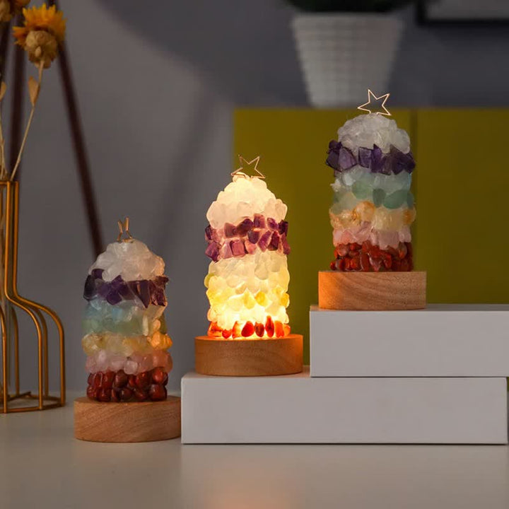 Lampe de Noël Olivenorma Chakra Star Little Tower