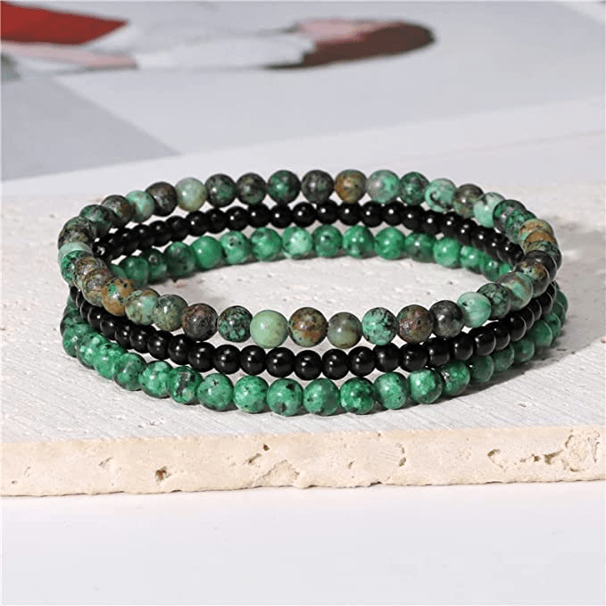 Bracelet Turquoise Africaine Olivenorma Protection Contre les Energies Négatives 