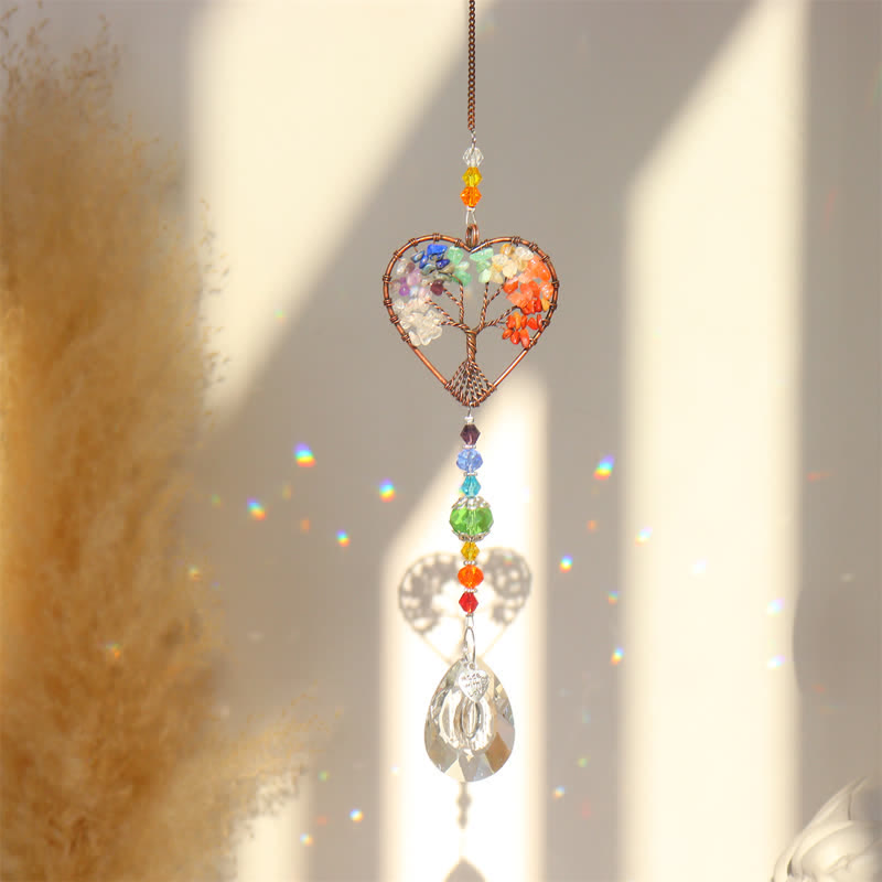 Capteur de soleil Arbre de vie Reiki Chakra Olivenorma 