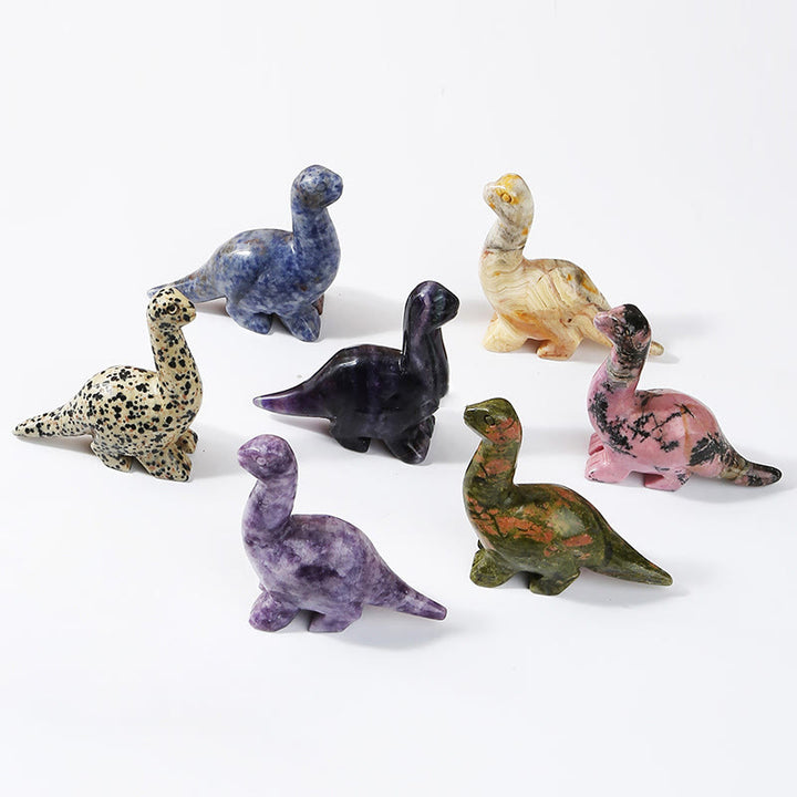 Olivenorma 2,5 pouces Cristal Dinosaure Home Doctor Décoration en pierres précieuses 