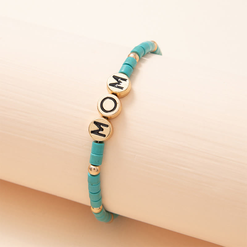 Olivenorma « Pour maman » – Bracelet de richesse en aventurine verte 