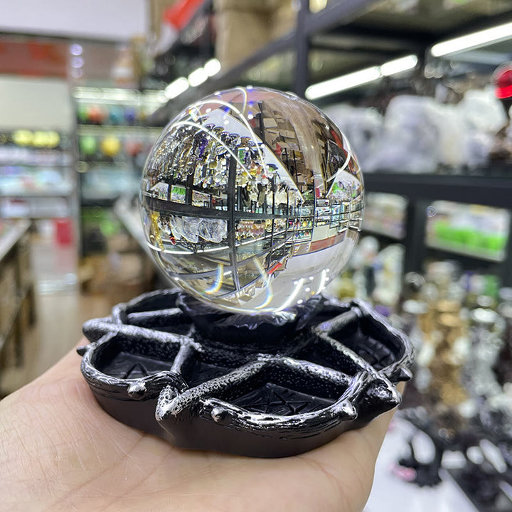 Support de boule de cristal en forme d'étoile Olivenorma