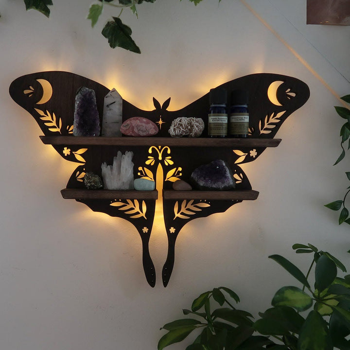 Etagère en cristal Olivenorma Luna Moth 