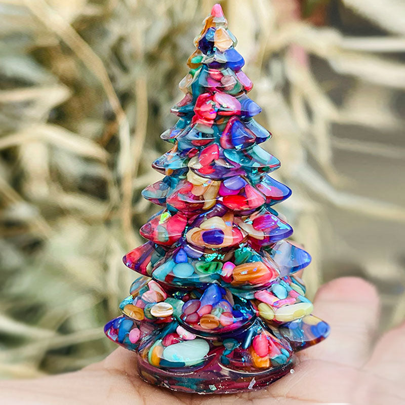 Décoration en pierre de cristal naturel pour sapin de Noël Olivenorma 