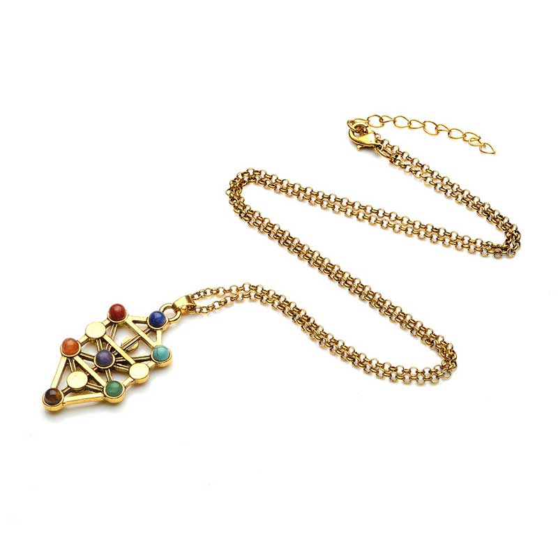 Collier Orgonite Chakra Olivenorma 