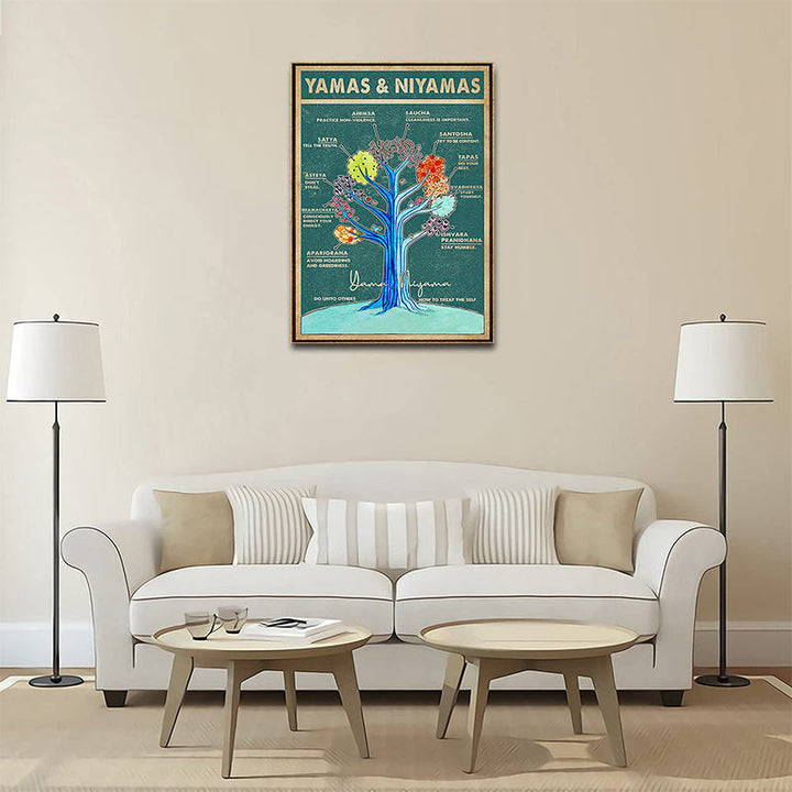 Affiche de yoga Olivenorma sur l'arbre de vie
