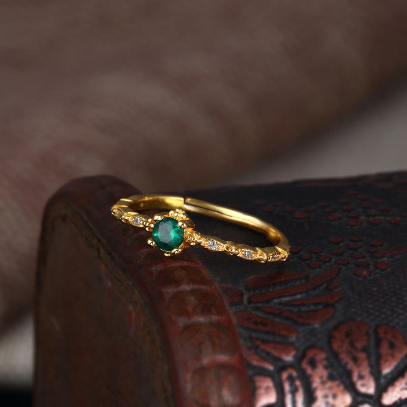 Olivenorma « Elegant Lover » – Bague exquise en émeraude 