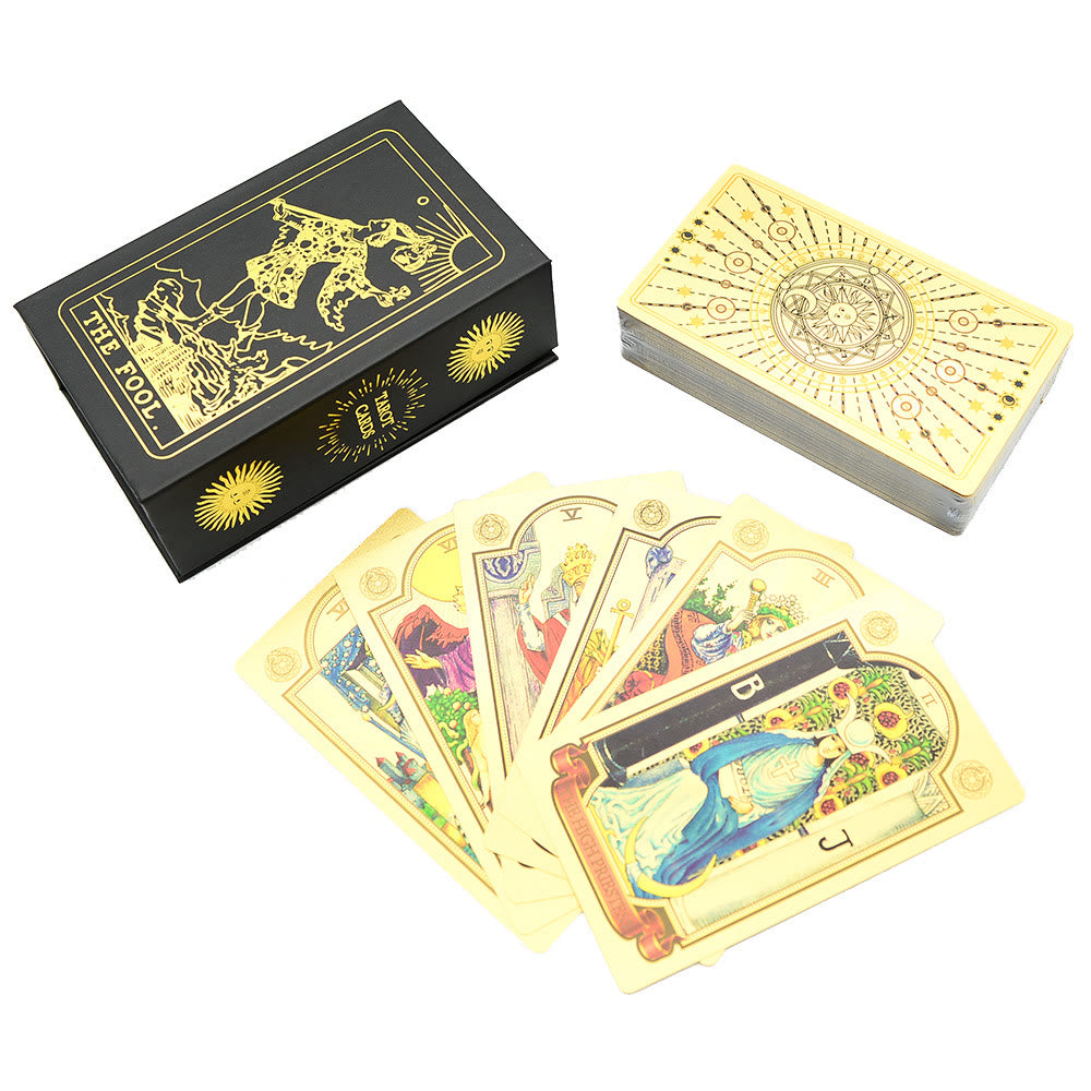 Cartes de tarot Soleil et Lune Olivenorma 80ps "Le Fou" Waite