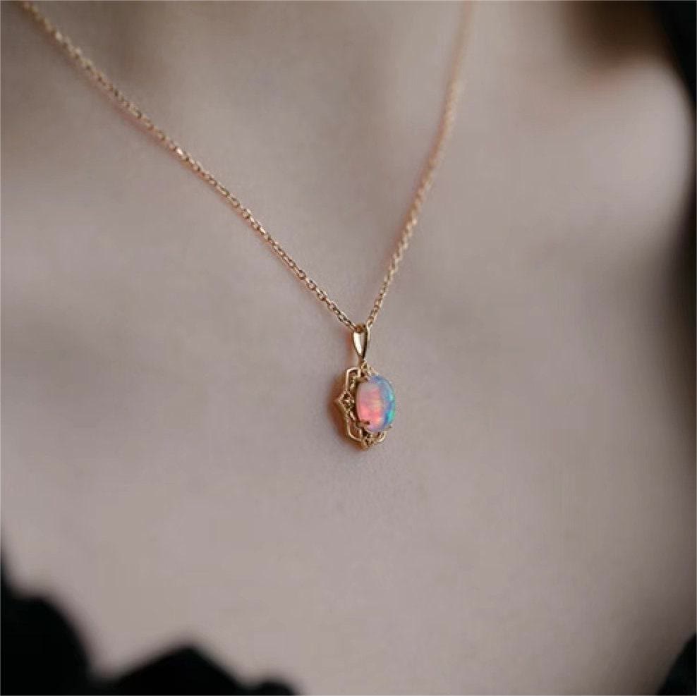 Collier ajustable en argent sterling avec dentelle de style vintage Olivenorma 