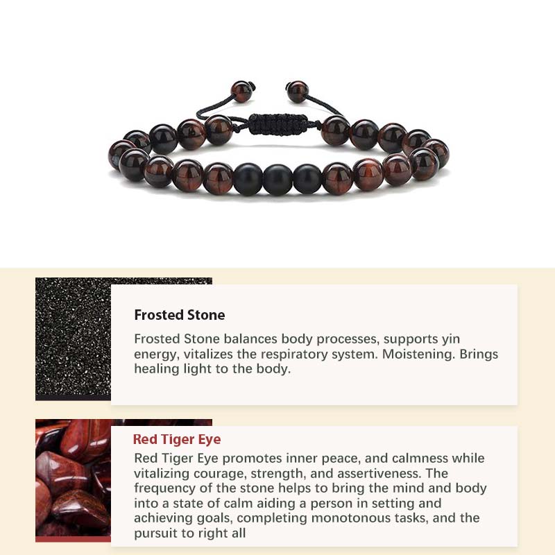 Bracelet de guérison en pierre de cristal naturel