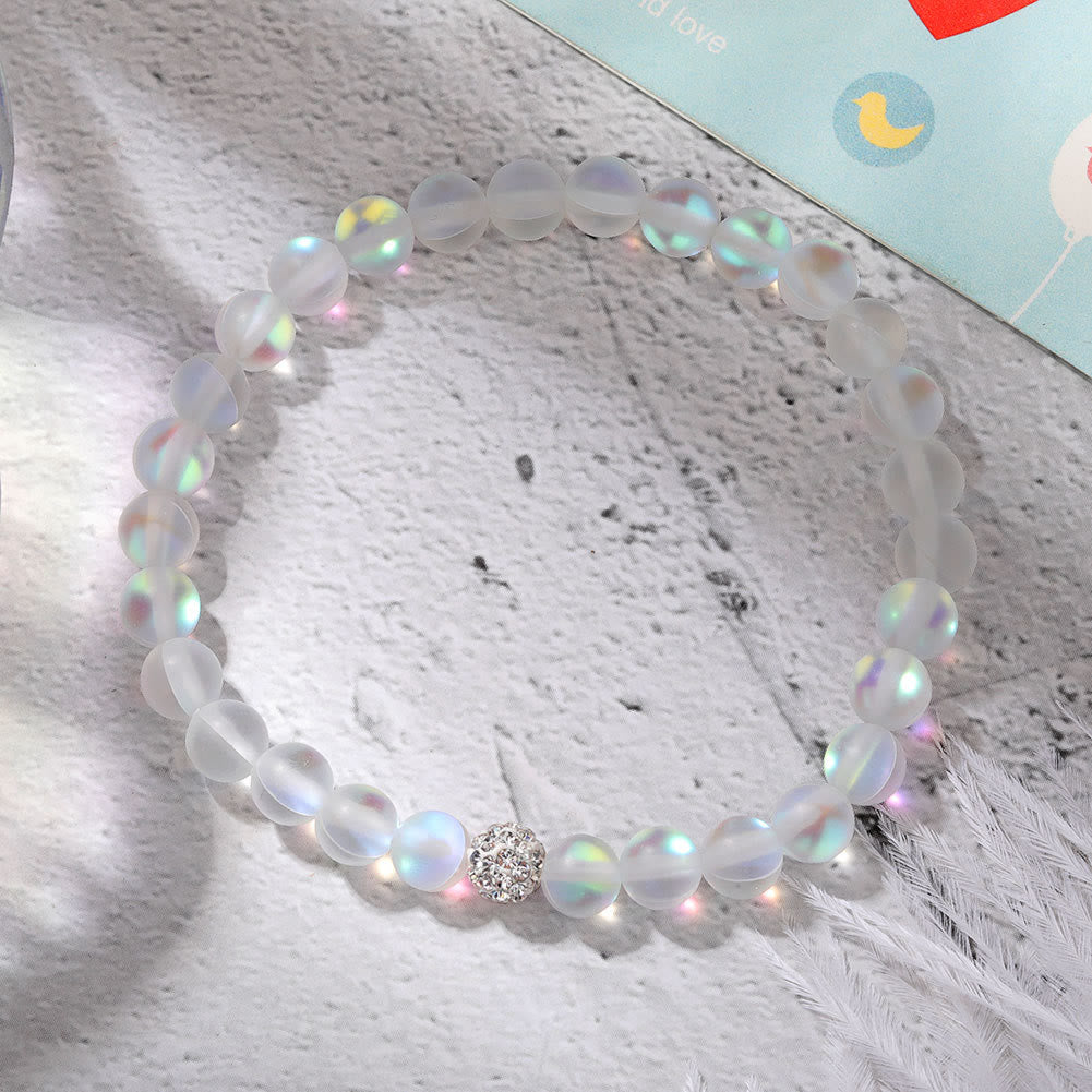 Bracelet Olivenorma en perles de verre et cristal de zircon