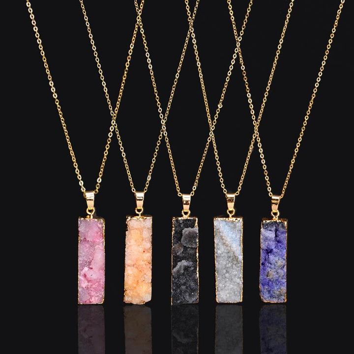 Collier en pierre de cristal naturel Olivenorma 