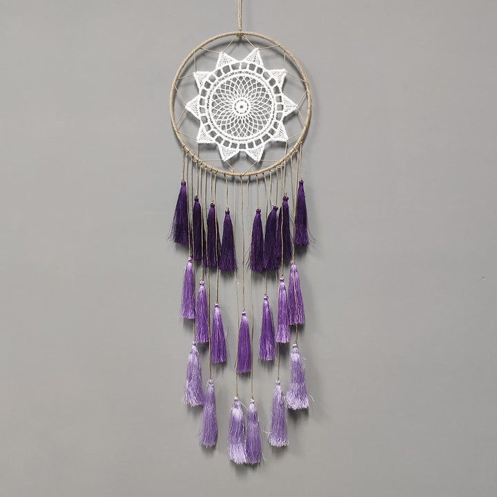 Pendentif attrape-rêves en dentelle tressée Olivenorma 