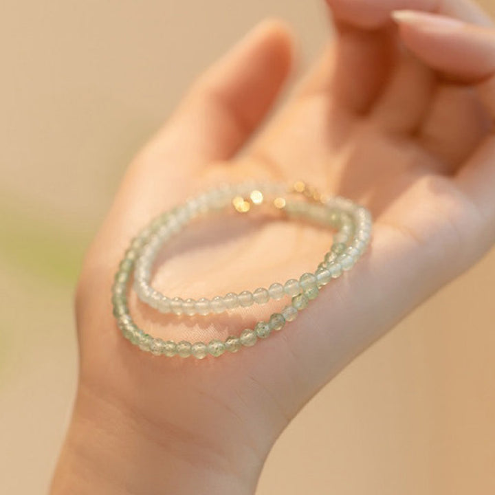 Lady Luck - Bracelet en pierres précieuses aventurine verte 