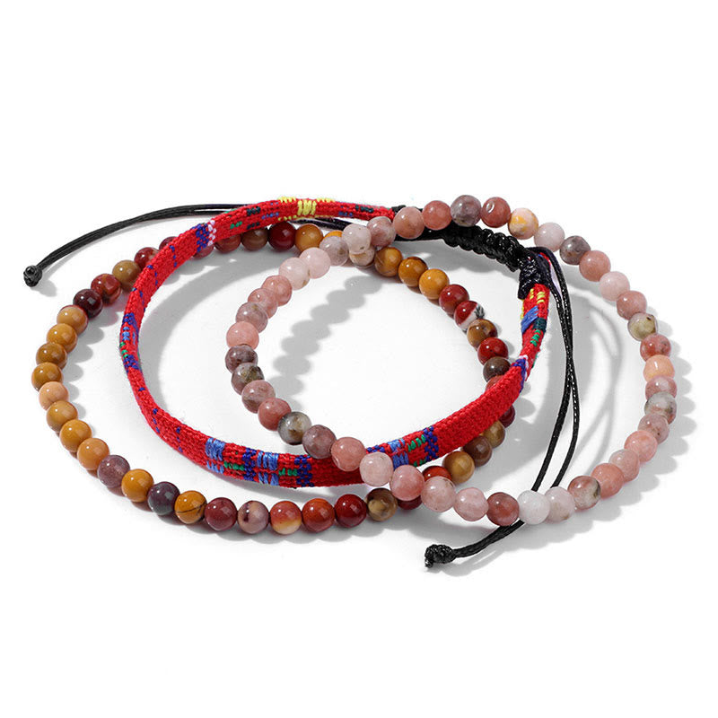 Ensemble de bracelets en cristal turquoise Olivenorma Bohemia Afrique 
