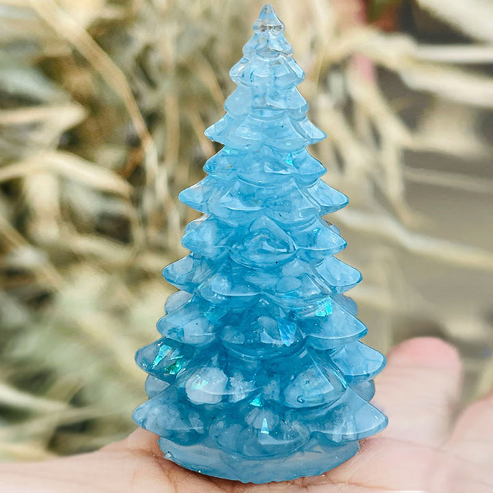 Décoration en pierre de cristal naturel pour sapin de Noël Olivenorma 