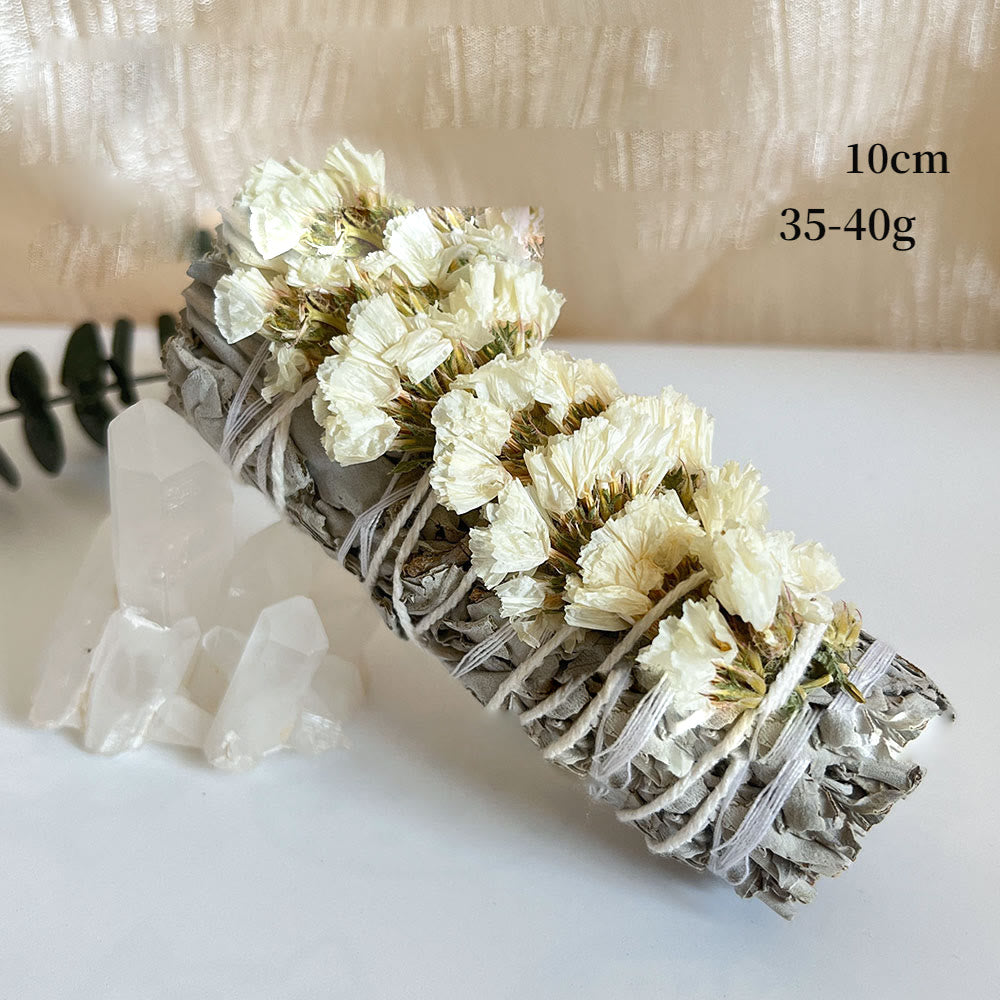 Fleur Olivenorma « Forget-Me-Not » Méditation de purification par les cristaux Sauge blanche 