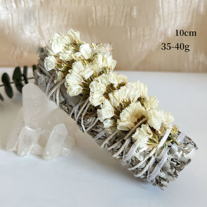 Fleur Olivenorma « Forget-Me-Not » Méditation de purification par les cristaux Sauge blanche 