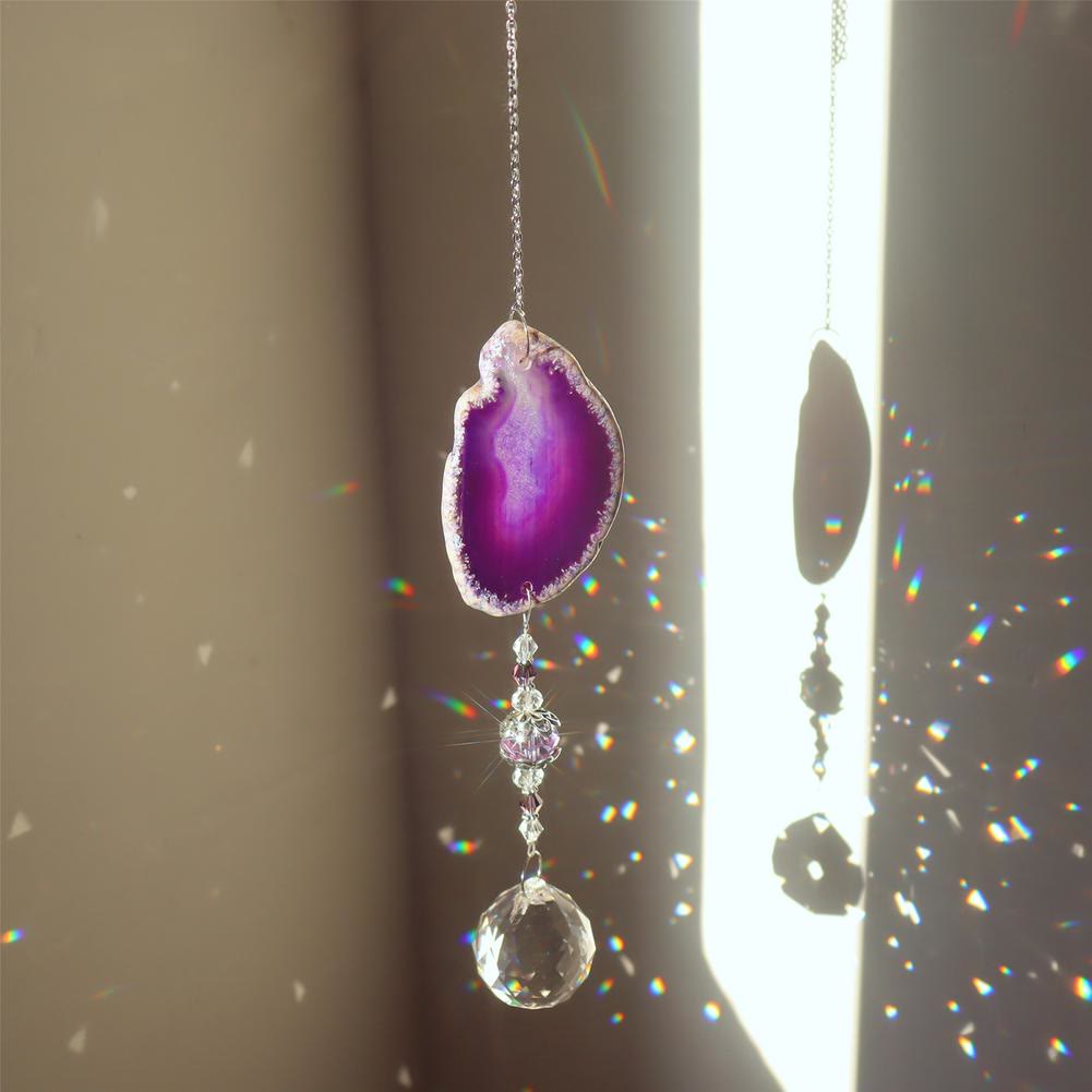 Pendentif suspendu fait main Olivenorma Carillon éolien en cristal de soleil