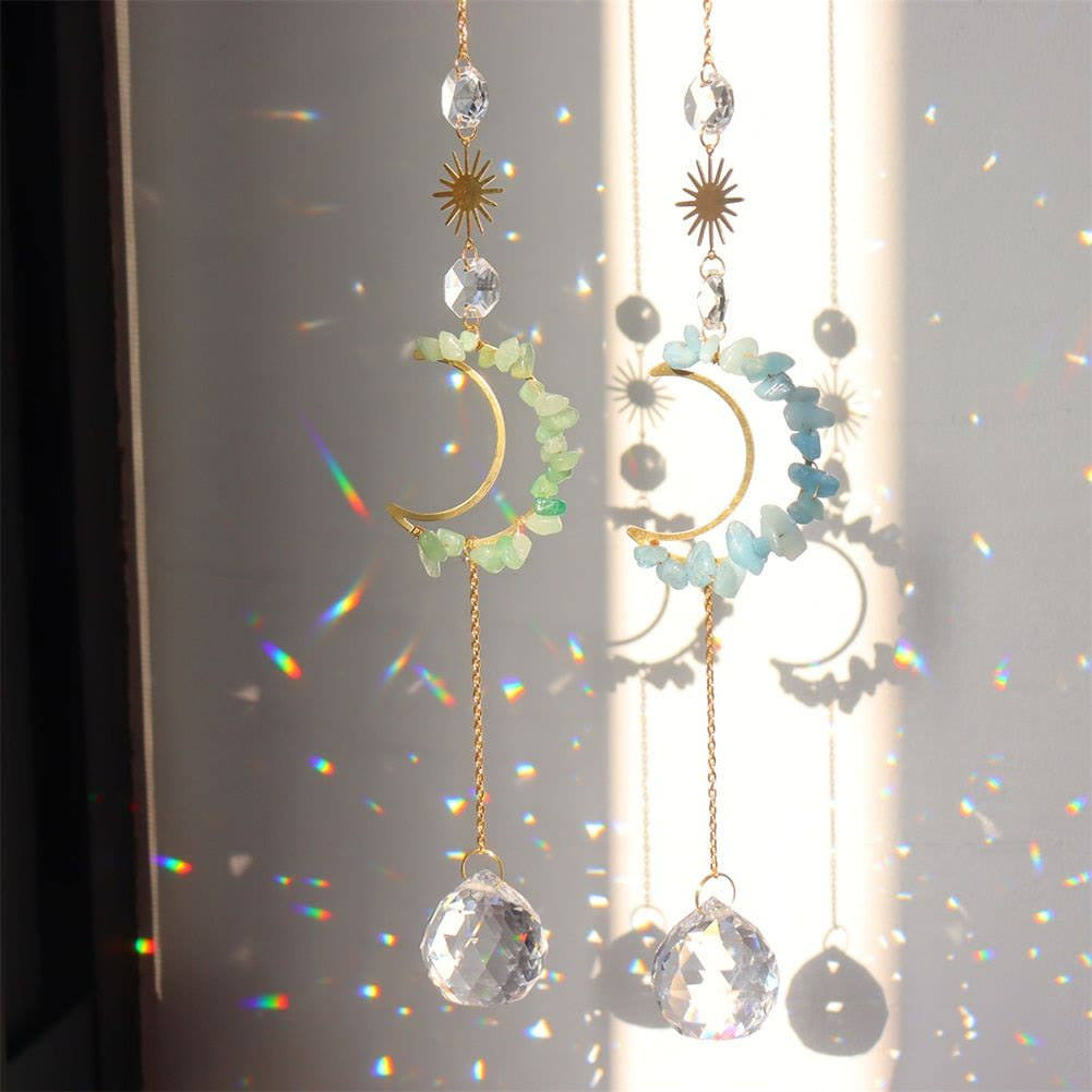 Carillon éolien mural Olivenorma Moon Suncatcher 