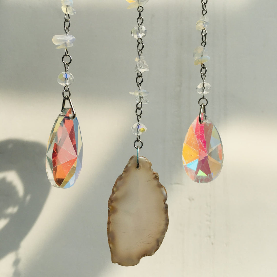Couronne d'arbre de vie enveloppée d'opalite Olivenorma pour décoration murale 
