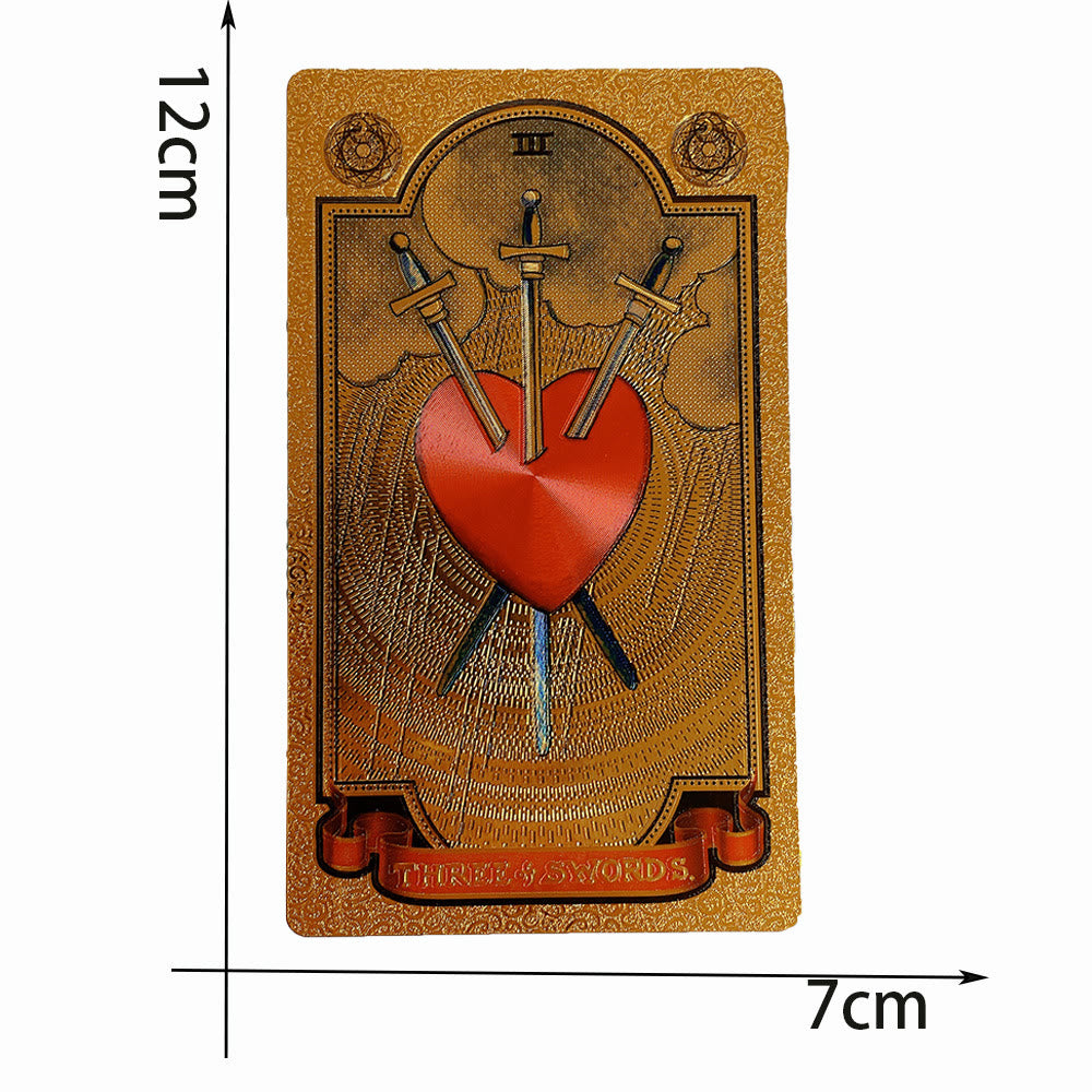 Cartes de tarot classiques Olivenorma Bronzing Golden Sun