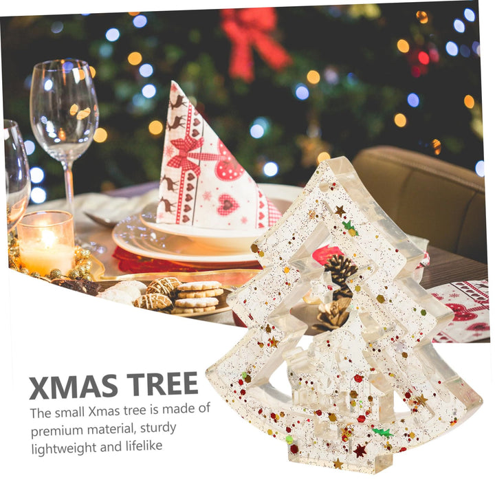 Décoration de sapin de Noël en résine de gravier cristal naturel Olivenorma