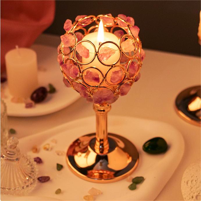 Porte-gobelet en cristal naturel Olivenorma brute