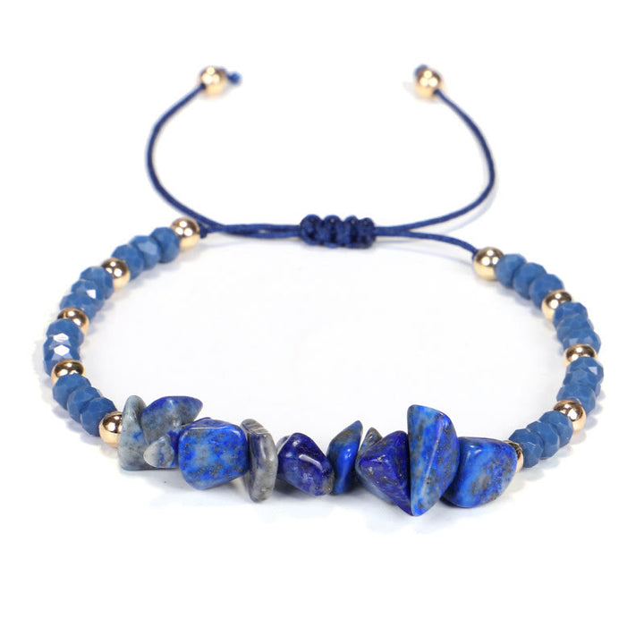Bracelet en fil de gravier et cristal de Bohème Olivenorma
