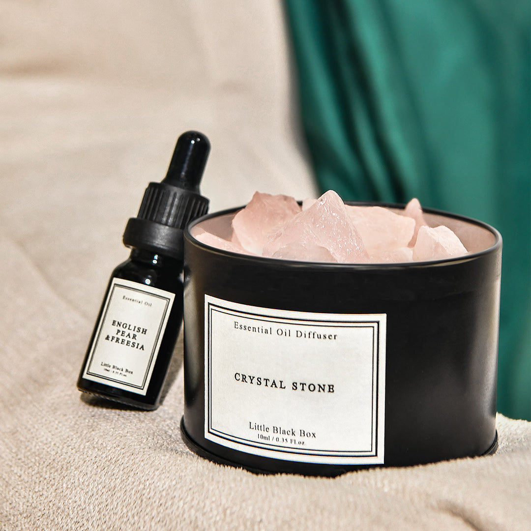 Coffret cadeau d'aromathérapie en cristal pour diffuseur d'huiles essentielles Olivenorma 