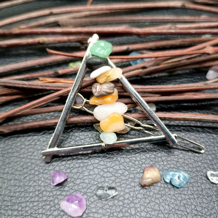 Olivenorma Cristal Triangle Gravier Géométrique Accessoires pour Cheveux Peigne Épingle à Cheveux 