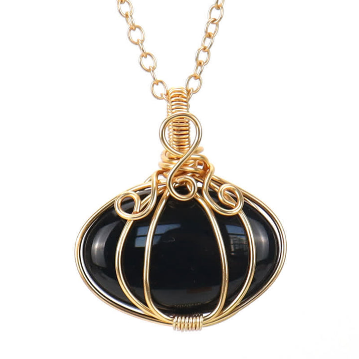 Olivenorma GUARDIAN PUMPKIN - Collier créatif en cristal de citrouille 