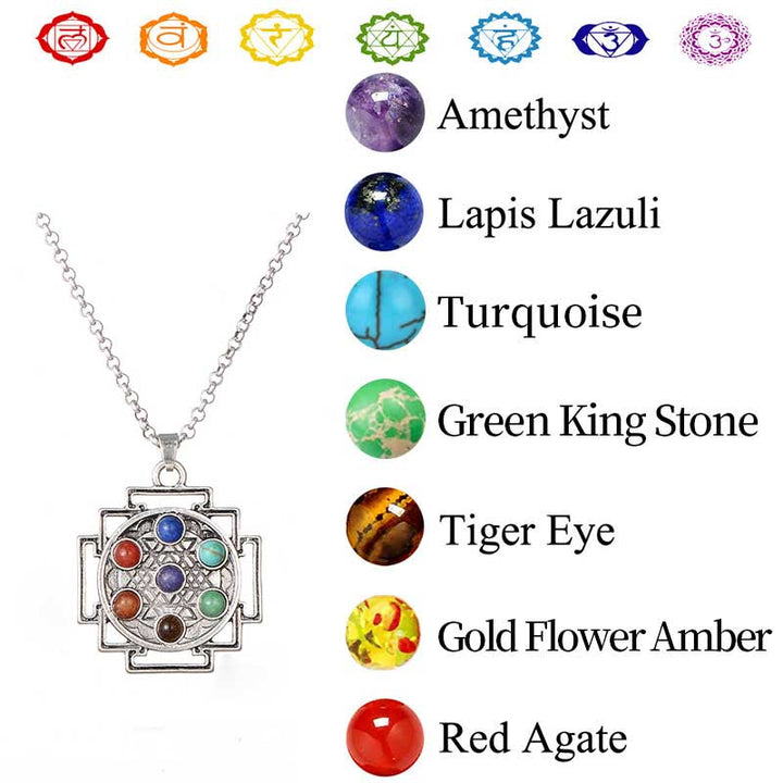 Collier Orgonite Chakra Olivenorma 