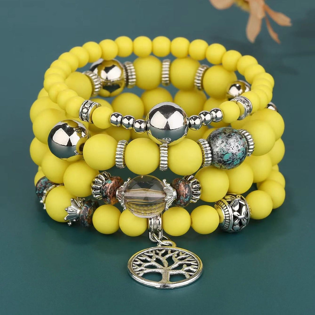 Ensemble de bracelets en perles Olivenorma Bohême Arbre De Vie 