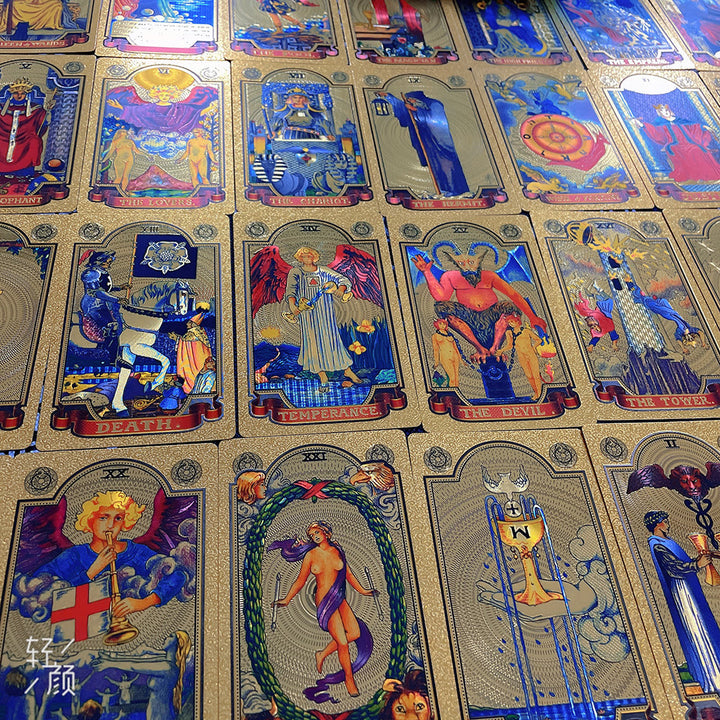 Cartes de tarot classiques Olivenorma Bronzing Golden Sun