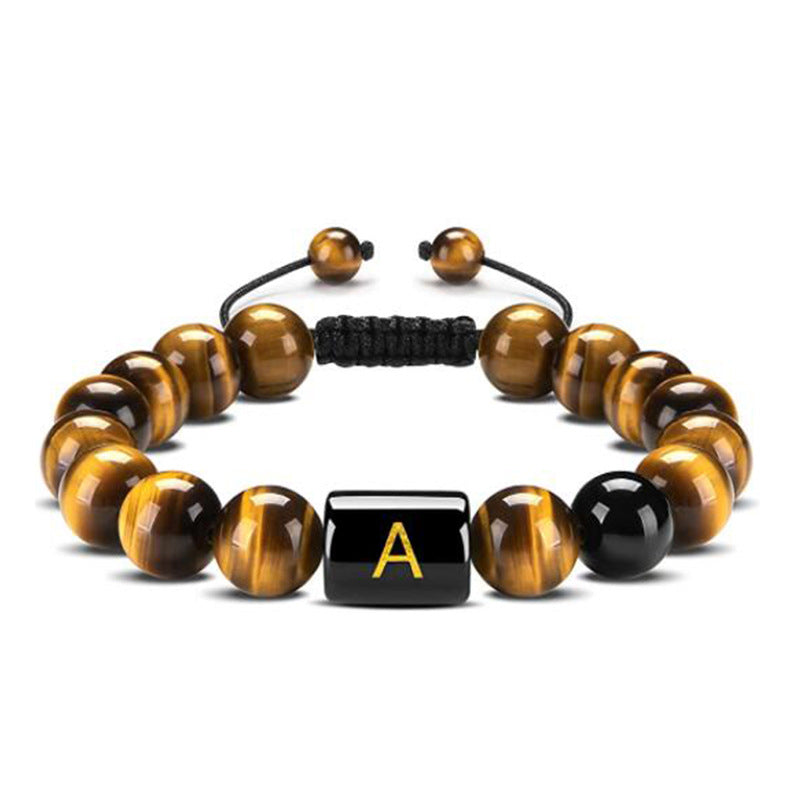 Bracelet de protection lettre œil de tigre - Œil de tigre - UN - image 4