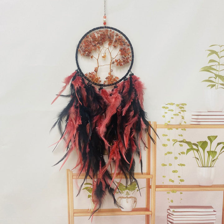 Attrape-rêves en cristal Olivenorma Arbre de vie avec plumes roses - Agate - image 32