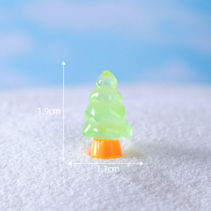 Olivenorma Lot de 5 mini sculptures en cristal pour sapin de Noël Décoration en pierres précieuses 