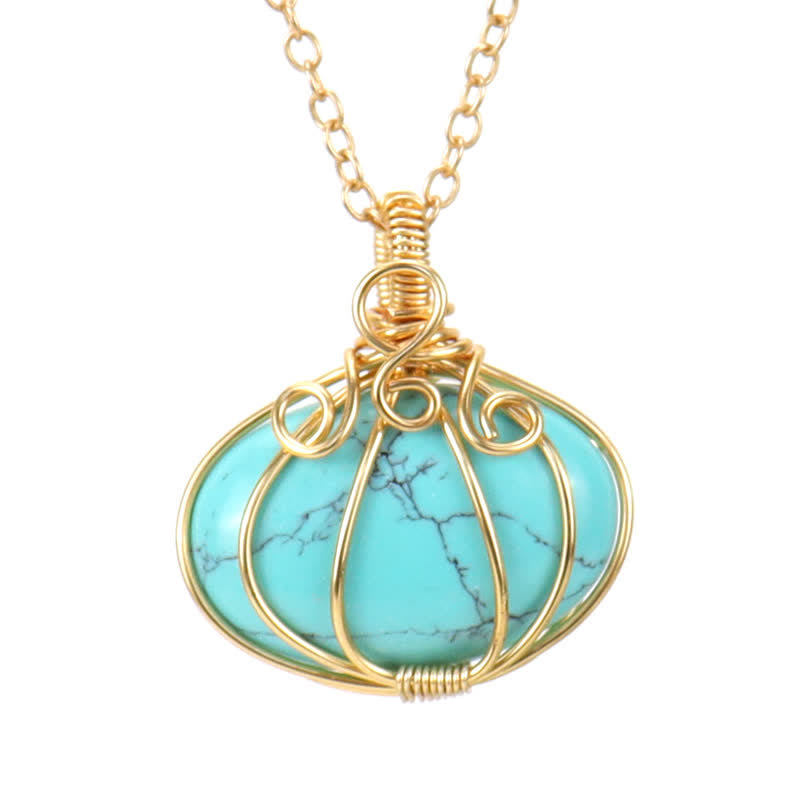 Olivenorma GUARDIAN PUMPKIN - Collier créatif en cristal de citrouille 