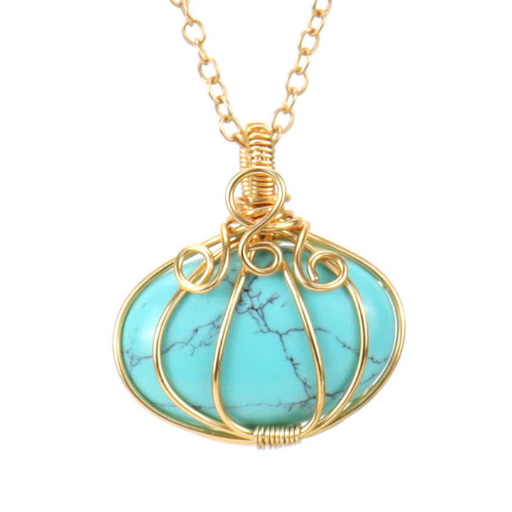 Olivenorma GUARDIAN PUMPKIN - Collier créatif en cristal de citrouille 