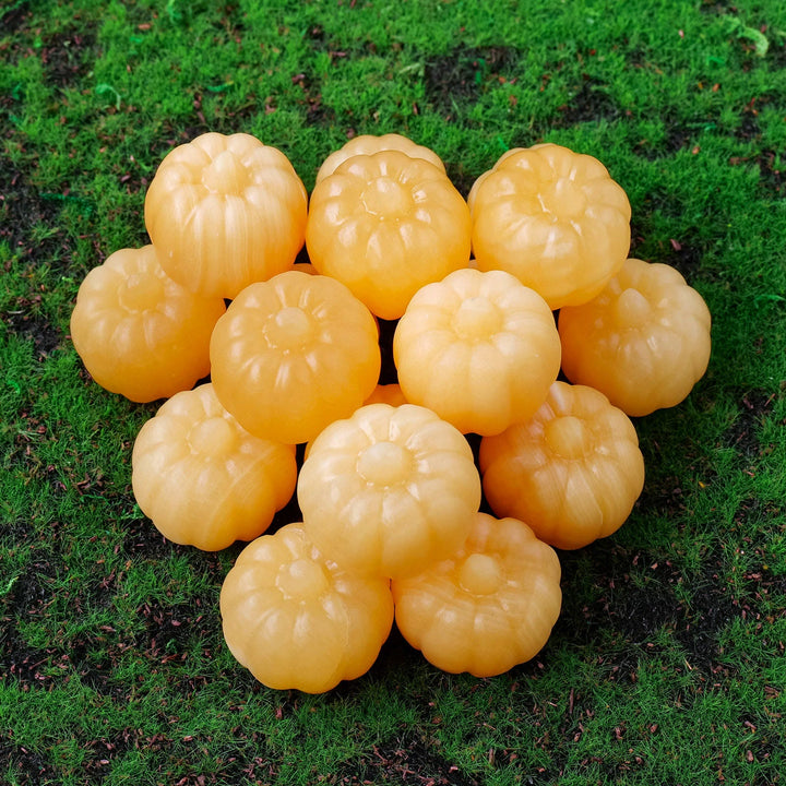 Olivenorma 1PC Mini Citrouille Décoration Pierre Précieuse Calcite Jaune 