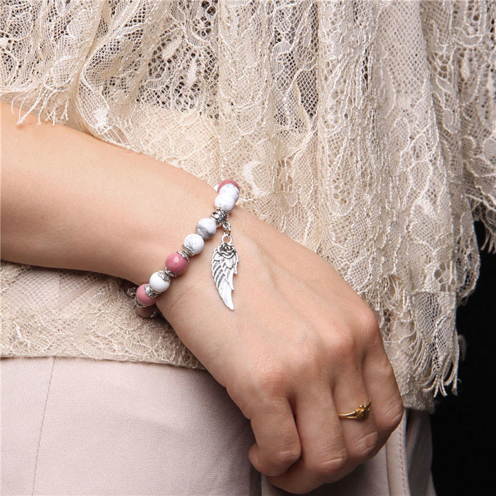 Olivenorma « Peace Energy » – Bracelet Aile en Cristal d'Agate Couleurs 