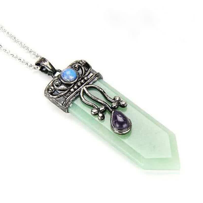 Collier en pierre naturelle de protection de la déesse Olivenorma 