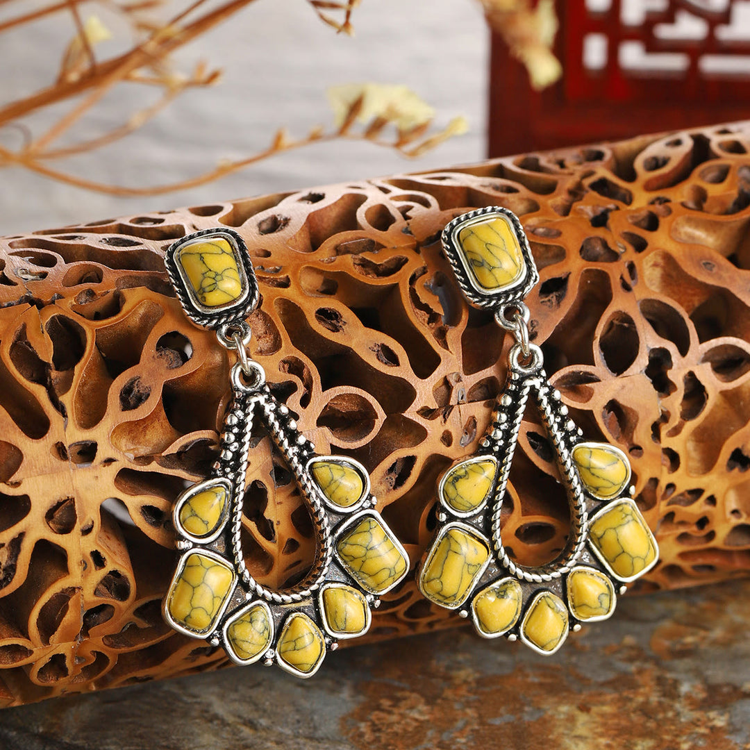 Boucles d'oreilles turquoise vintage Olivenorma "Sedona Sky"