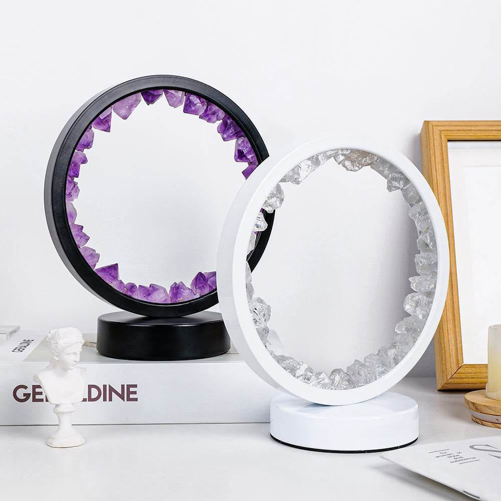 Lampe LED décorative rechargeable Olivenorma Natural « Cristal d'améthyste Zen Light » - image 6